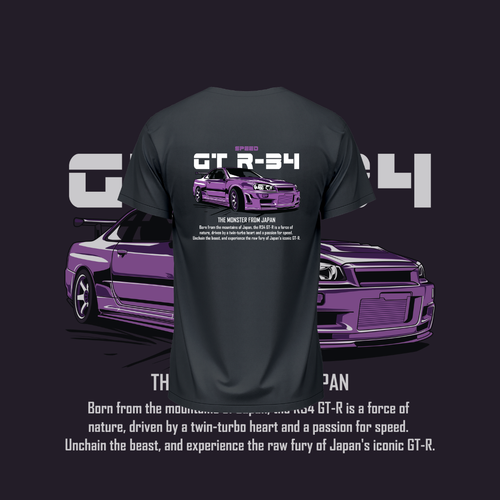 GTR Street Racer Graphic T-Shirt – JDM Car Lovers | Premium Cotton Streetwear Tee